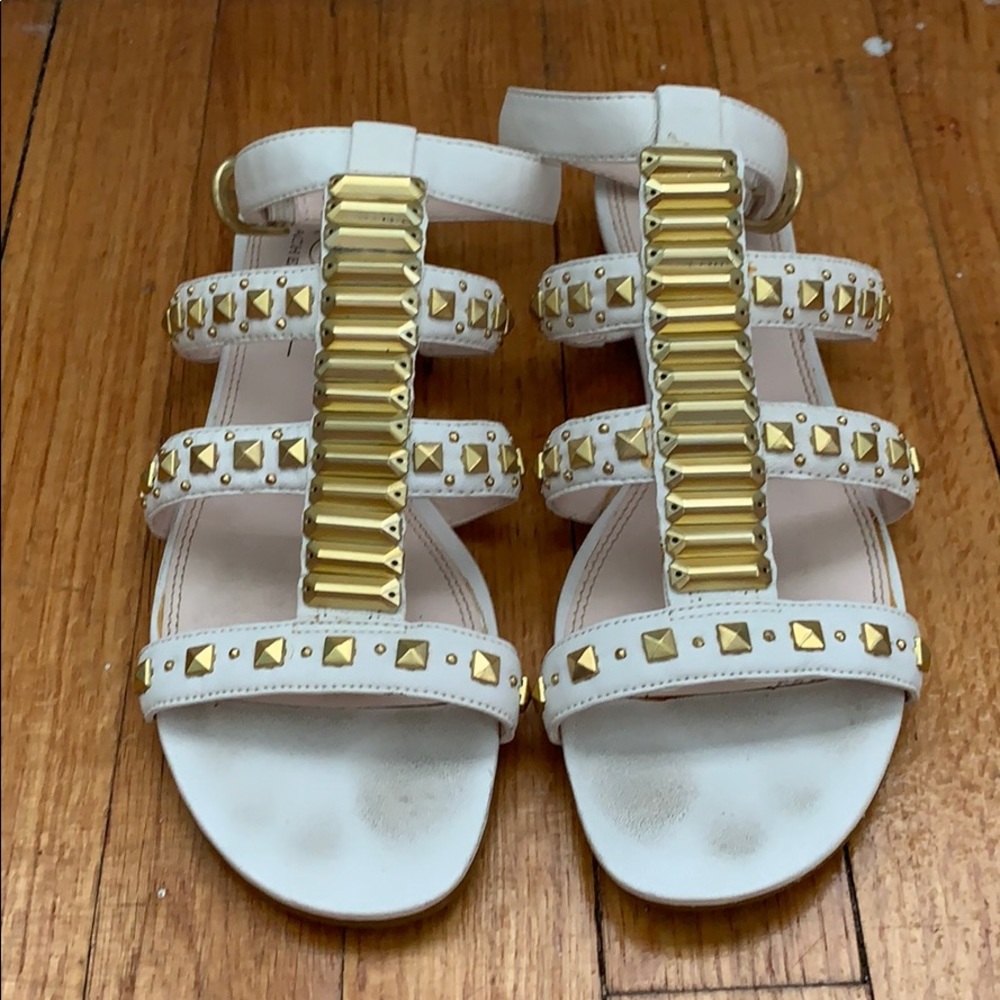 White sandals